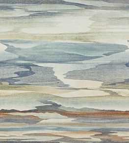 Cloudscape Wallpaper by Jane Churchill Blue / Copper
