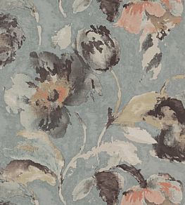 Beatrice Wallpaper by Jane Churchill Aqua