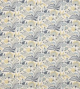 Amber Fabric by Jane Churchill Indigo/Yellow