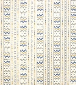 Makai Fabric by Jane Churchill Blue/Ochre