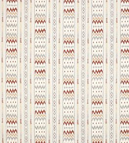 Makai Fabric by Jane Churchill Red/Grey