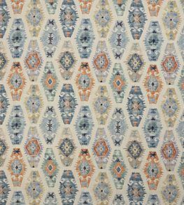 Sumba Fabric by Jane Churchill Blue/Teal