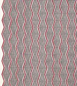 Zhiri Fabric by Jane Churchill Red/Neutral