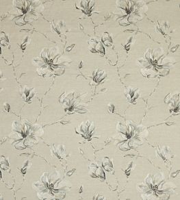 Lola Flower Fabric by Jane Churchill Linen/Aqua