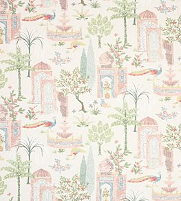 Persian Grove Fabric by Jane Churchill Pink/Grey
