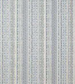 Taro Stripe Fabric by Jane Churchill Indigo