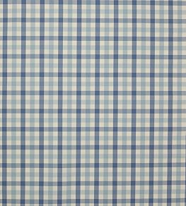Kali Check Fabric by Jane Churchill Blue