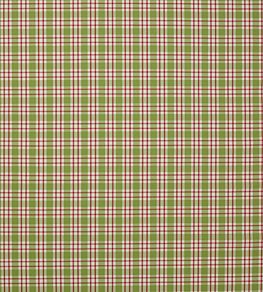 Talla Check Fabric by Jane Churchill Green/Pink