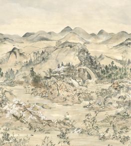 Japanese Chinoiserie Mural by Cole & Son Antique
