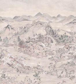 Japanese Chinoiserie Mural by Cole & Son Pink Opal