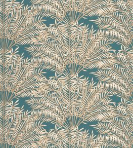Jardin D'Alhambra Wallpaper by Caselio Bleu Canard Or