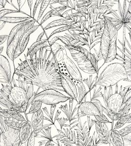 Jardin De Bel Air Wallpaper by Caselio Blanc Noir