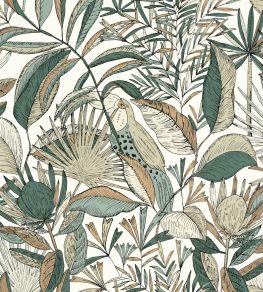 Jardin De Bel Air Wallpaper by Caselio Blanc Vert