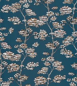Jardin De Kyoto Wallpaper by Caselio Bleu Nuit