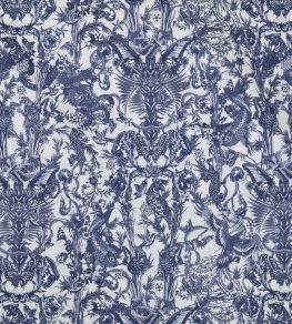 Javanaise Fabric by Jean Paul Gaultier Indigo