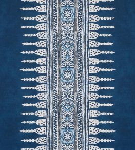 Javanese Stripe Wallpaper by Anna French Navy