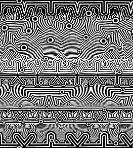 Nouvelle Vague Wallpaper by Jean Paul Gaultier Noir & Blanc