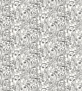 Croquis Wallpaper by Jean Paul Gaultier Ecru/Noir