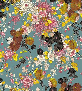 Yokata Wallpaper by Jean Paul Gaultier Bleu