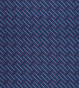 Lisboa Fabric by Jim Thompson No.9 Red & Navy