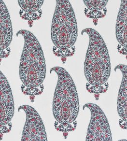 Josephine Fabric by Titley and Marr Indigo & Red