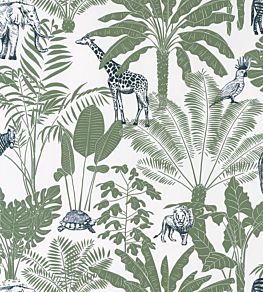 Jungle Trip Wallpaper by Caselio Bleu Nuit