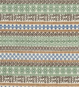 Jura Fabric by Marvic Green/Brown