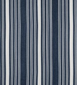 Kaia Stripe Fabric by Thibaut Navy