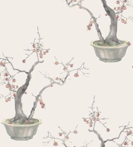 Kaki Persimmon Wallpaper by Cole & Son Silver