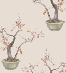 Kaki Persimmon Wallpaper by Cole & Son Violet Patina