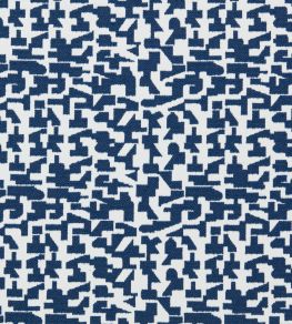 Kaleia Fabric by Clarke & Clarke Midnight