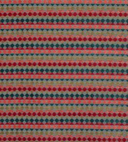 Kaleido Fabric by Jane Churchill Coral/Teal