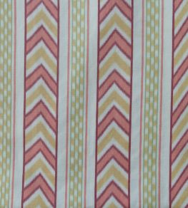 Kamil Stripe Fabric by Titley and Marr Carmine & Yellow
