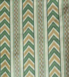 Kamil Stripe Fabric by Titley and Marr Grass & Ochre