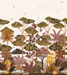 Kandy Mural in Blanc/Multico by Casamance Blanc/Multico