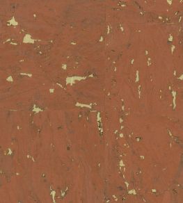 Kanoko Cork Wallpaper by Osborne & Little Terracotta