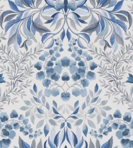 Karakusa Wallpaper by Designers Guild Cobalt