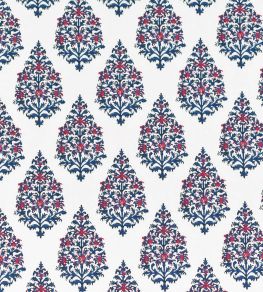 Kashmir Fabric by Titley and Marr Indigo & Red