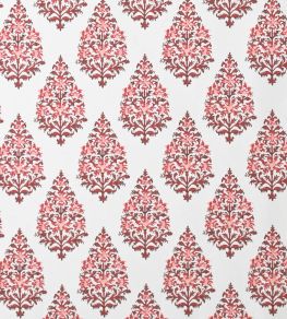 Kashmir Fabric by Titley and Marr Scarlet & Coral