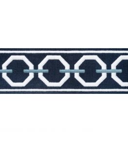 Katonah Tape Trimming by Thibaut Navy and Sky