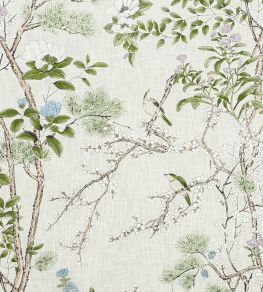 Katsura Fabric by Thibaut Cream and Lavender