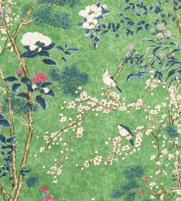 Katsura Fabric by Thibaut Emerald