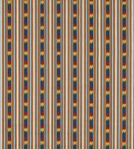 Kendra Stripe Fabric by Jane Churchill Copper/Navy