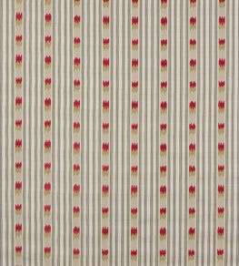 Kendra Stripe Fabric by Jane Churchill Silver/Pink