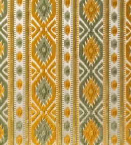 Kilim Fabric by Marvic Honey/Celadon