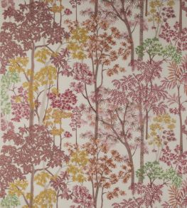 Kingswood Embroidery Fabric by Jane Churchill Red