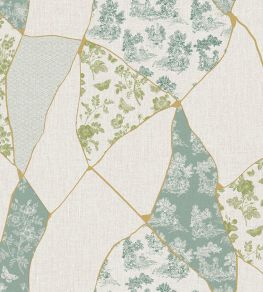 Kintsugi Wallpaper by Jannelli&Volpi Blue/Green