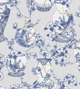 Kintsugi Pot Wallpaper by Jannelli&Volpi Navy