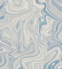 Klint Mural by Sandberg Misty Blue