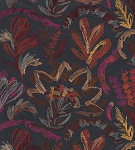 Kumba Fabric by Casamance Anthracite/Multico